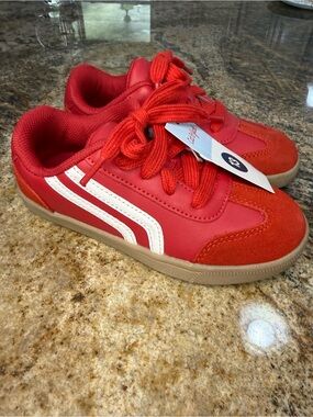 Cat & Jack Red and White Kids' Sneakers